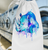 Watercolor Rhino Laundry Bag - Beyond T-shirts